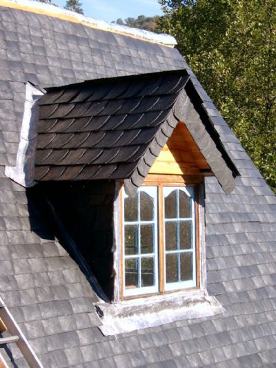 dormer window slated with eco slates
